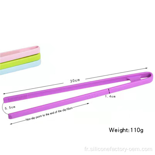 Outils de cuisine en silicone de qualité alimentaire pinces de cuisine antiadhésives